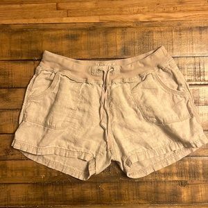 Women’s Calvin Klein Khaki Linen Short SZ Large